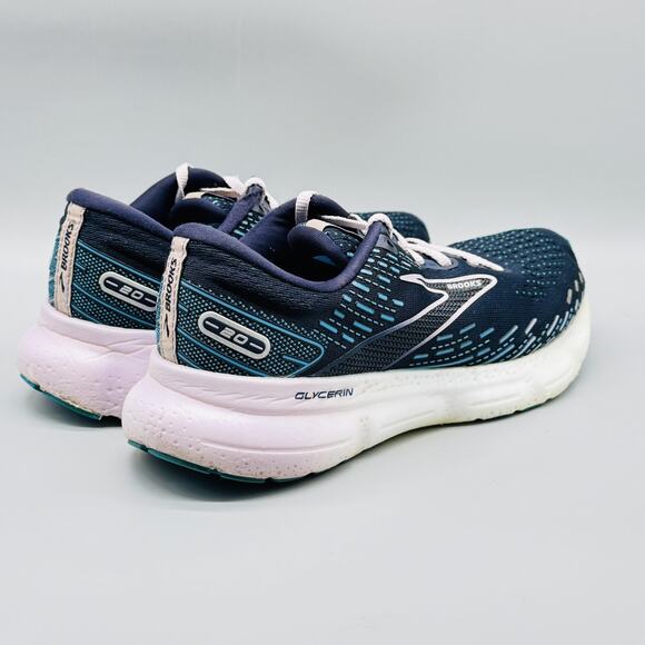 Brooks Shoes Womens 8 Blue Glycerin 20 Running Road Athletic Comfort Sneaker - Picture 9 of 12